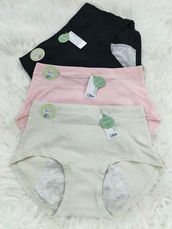 3 Pis Period Panty 1199Tk Black Pink Lemon